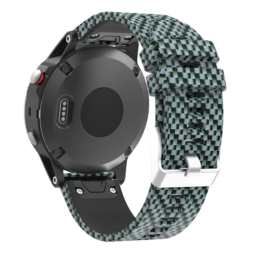 Ремешок сменный силиконовый для наручных часов Garmin Fenix 5 | Наручные часы