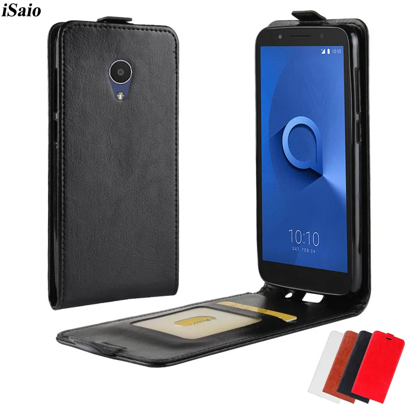 

For Alcatel 1 Flip Case Leather Cover for Alcatel 1 Phone Case TPU Shell with Card Holders