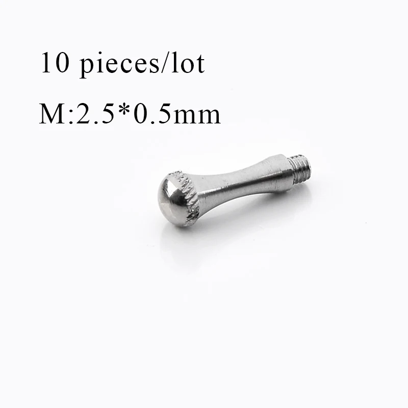 10 pieces/lot Hair Scissor Parts Removable Finger Rest Scissors Tang Tail Nail Clavo De Cola M:2.5*0.5mm Scissor Accessory