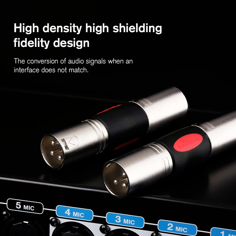 Soundking XLR штекер разъем никелевый позолоченный костюм для аудио подключения такие