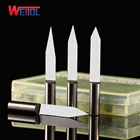 Weitol N series 45 мм OVL 10 шт.лот 6 мм гравировальные биты с плоским дном ЧПУ гравировальные инструменты для акрила резак для резьбы по дереву