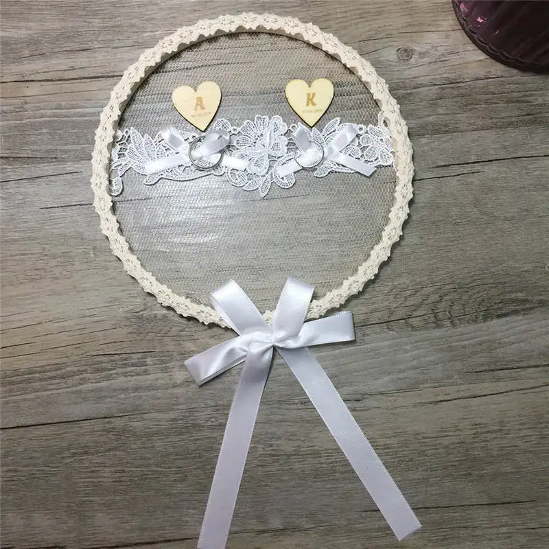 D (without rings) Пользовательские Подушечка для колец Свадебная декорация Boho кольцо подноситель подушки Винтаж деревенский Ringkissen Stickrahmen кольцо держатель(без колец - Цвет: D (without rings)