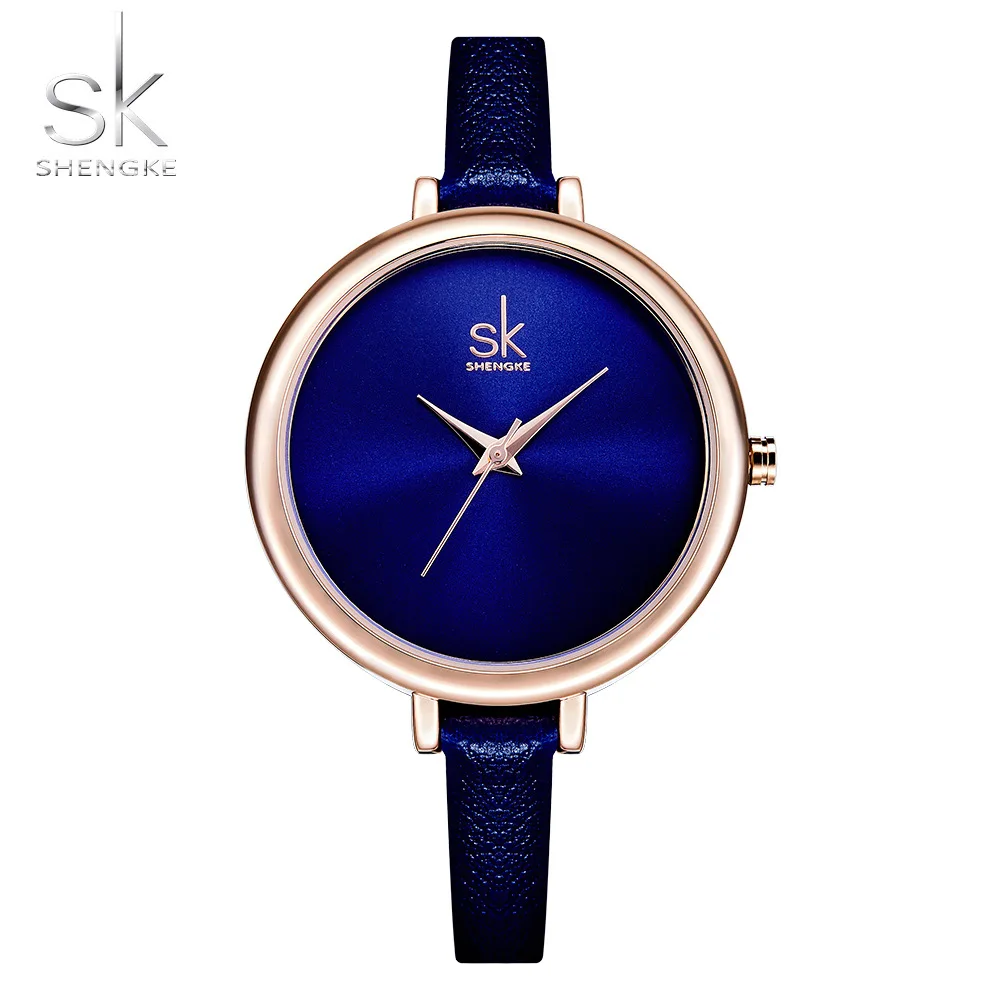 Фото Shengke Элегантные Простые Дизайн часы браслет Лидирующий бренд 2018 новая мода