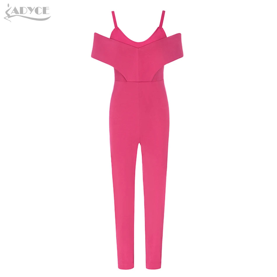 Adyce новый летний розовый красный клубный комбинезон комбинезоны Vestidos Verano 2019