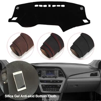 console dashboard suede mat protector sunshield cover fit for hyundai sonata 2015 2018