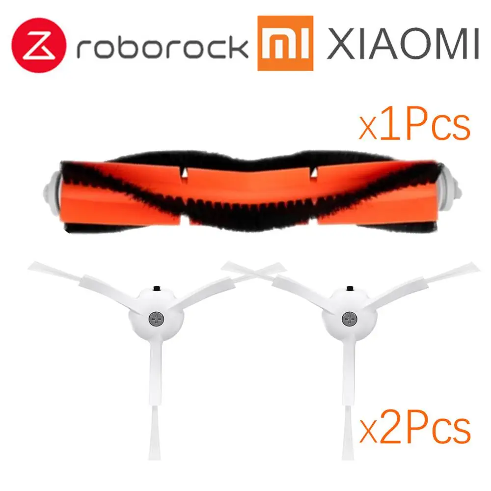 Подходит для Xiaomi Roborock Robot S50 S51 E35 Запчасти для пылесоса наборы швабры влажный фильтр боковая щетка рулон щетки - Цвет: 3Pcs a lot