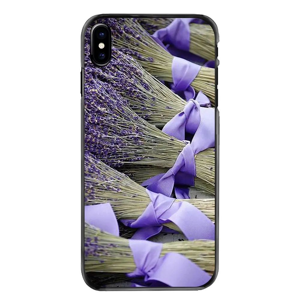 Защитный чехол для телефона бледно-лиловый в виде пурпурных цветов лаванды