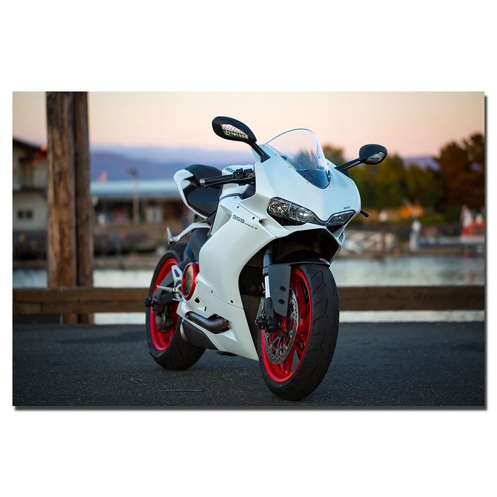 Настенные художественные картины мотоцикла Ducati 959 Panigale постер печать на холсте в