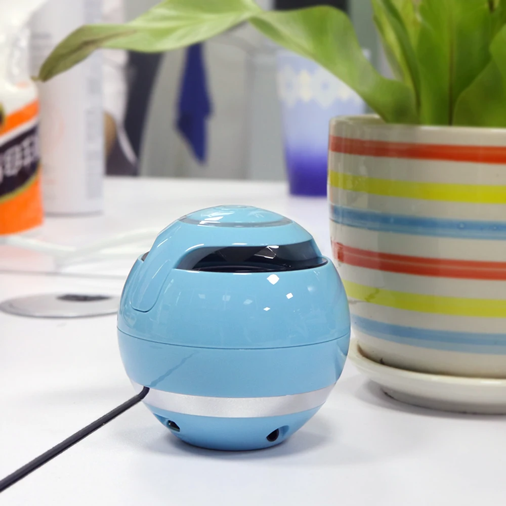 Синий Портативный Bluetooth Динамик Колонка сабвуфера звук поле светодио дный свет с микрофоном TF карта fm-радио Беспроводной Динамик для iPhone Xiaomi - Цвет: Синий