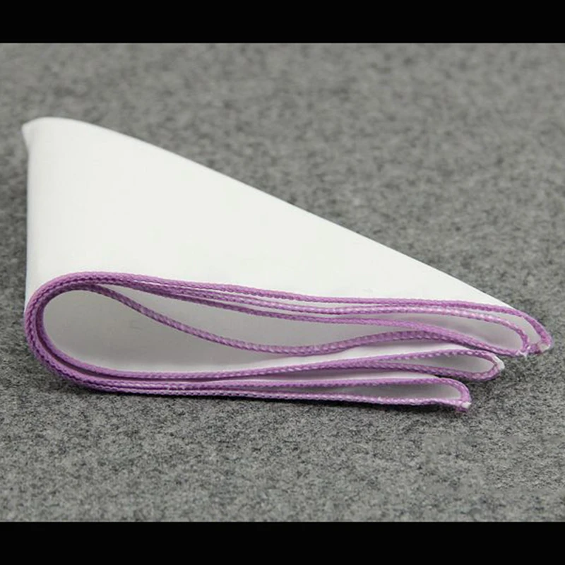 RBOCOTT белый Карманный платок однотонный носовой 14 цветов хлопок Hanky 23*23 см для