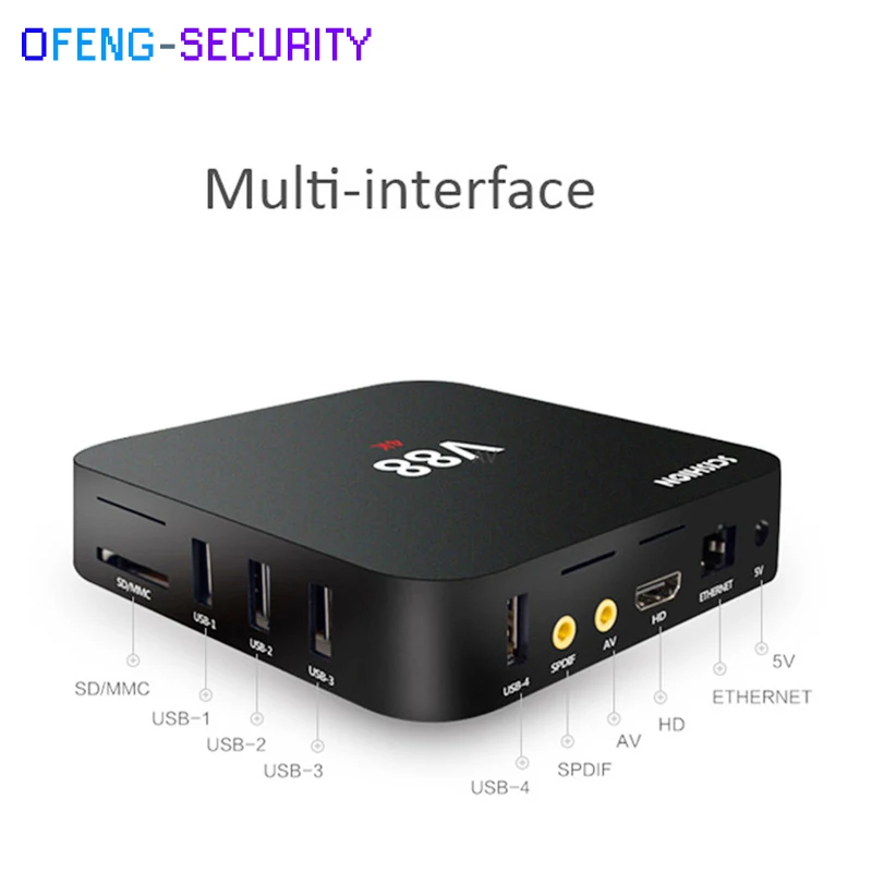 Приставка Смарт-ТВ SCISHION V88 4K Android 6 0 4 USB Wi-Fi | Безопасность и защита