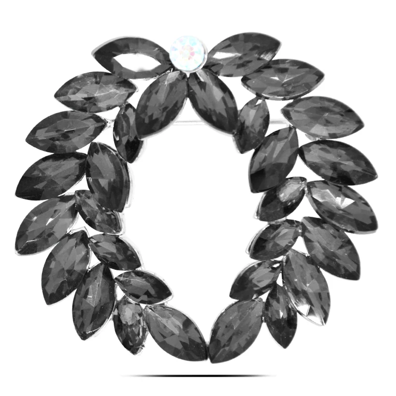 B625 австрийская Хрустальная брошь золотого и серебряного цвета ювелирные изделия