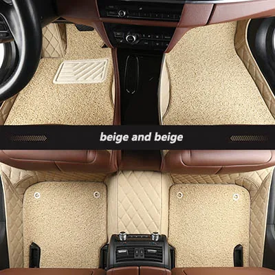 Kalaisike пользовательские автомобильные коврики для Fiat все модели palio viaggio Ottimo Bravo freeont 500 Автоаксессуары - Название цвета: beige and beige