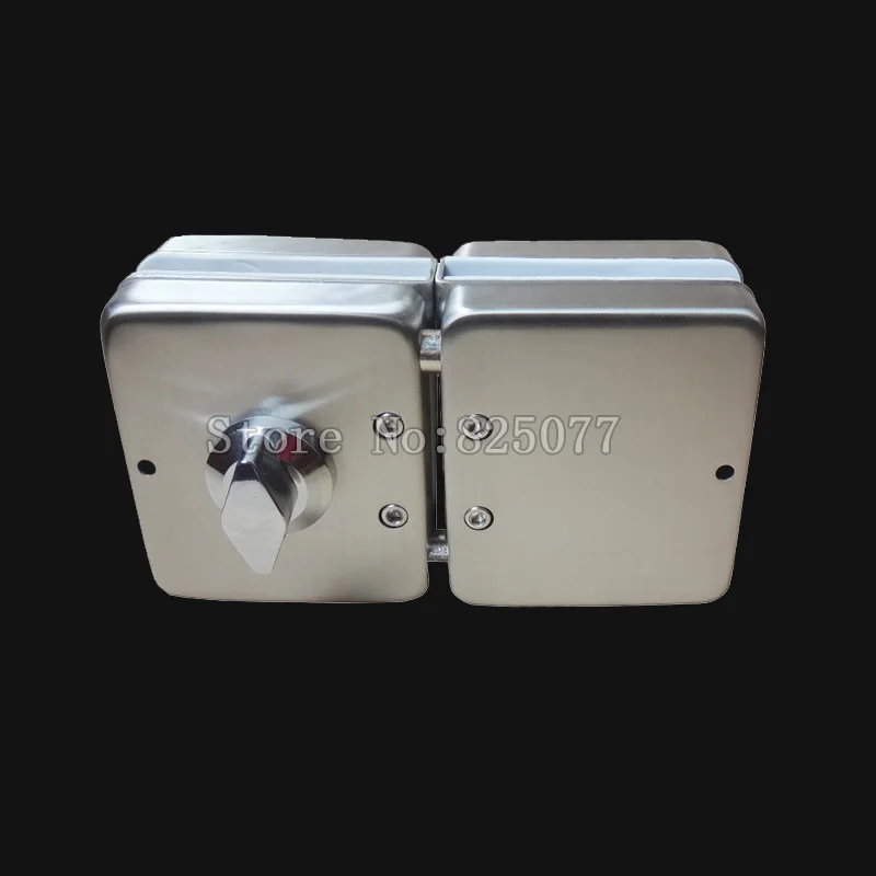 Толстый усиленный стеклянный дверной замок все из нержавеющей стали sus304 не нужно