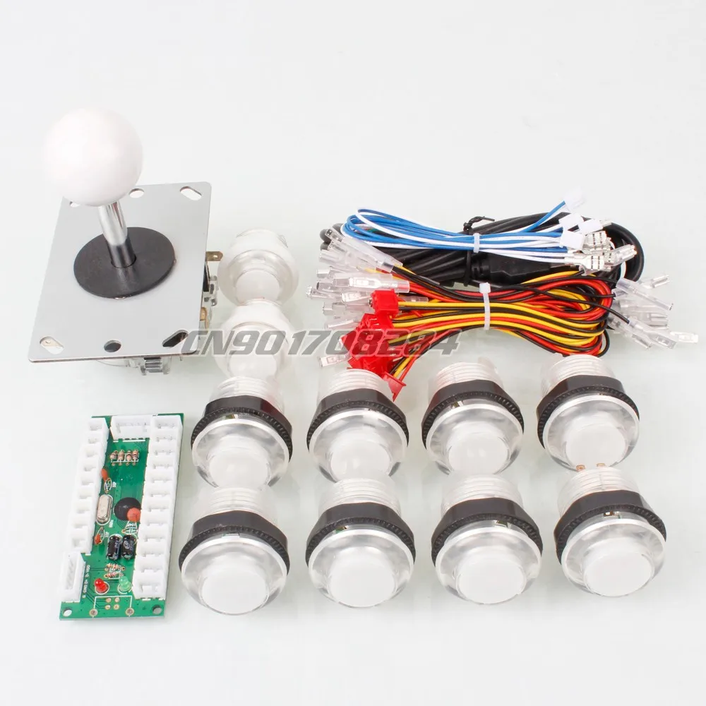 Новый USB контроллер для ПК 2Pin Rocker + 10 кнопок с подсветкой аркадного джойстика