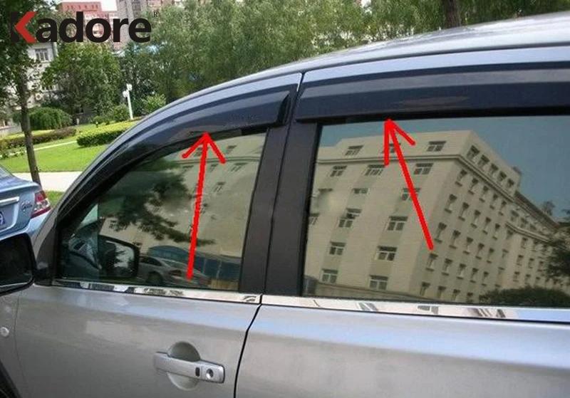 Для Nissan Qashqai Dualis J10 2007-2013 дефлекторы окон автомобиля дефлектор от ветра защита от солнца дождь Ветер вентиляционное отверстие козырек крышка