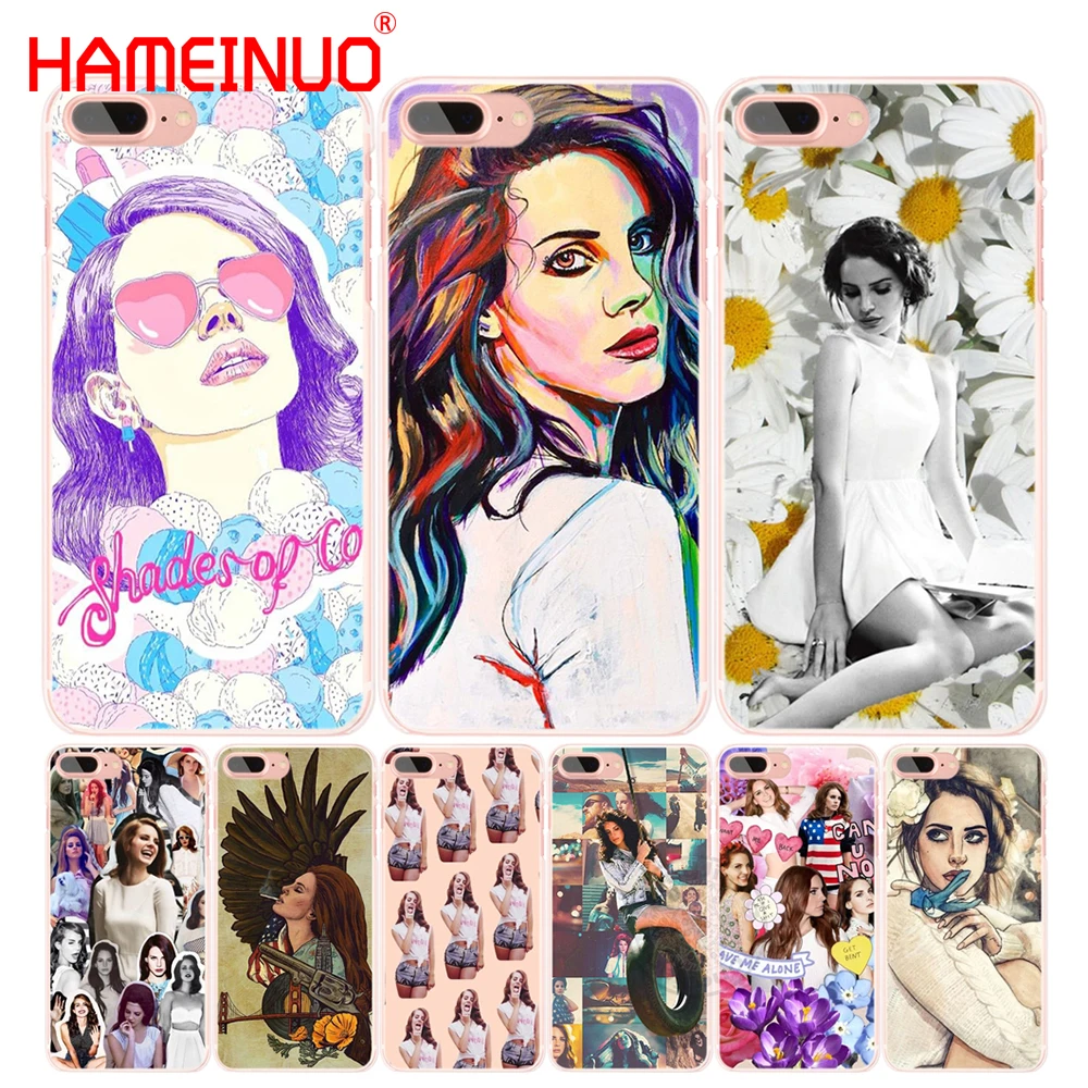 HAMEINUO Новый чехол для сотового телефона с рисунком Ланы Рей iphone 4 4s 5 SE 5c 6 6s 7 8 X plus|case