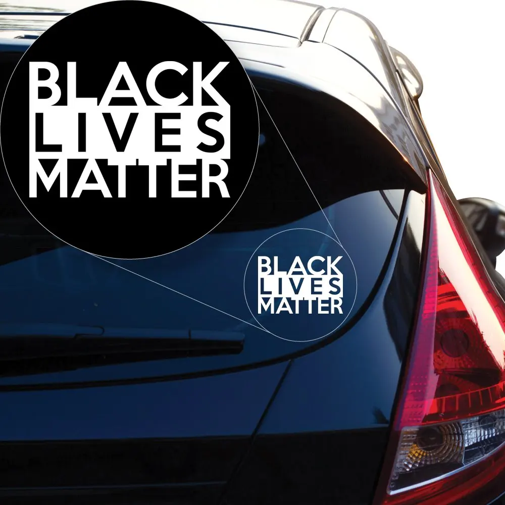 

BLACK Lives Matter Vinyl Decal Sticker # 914 (4" x 5.8", White)