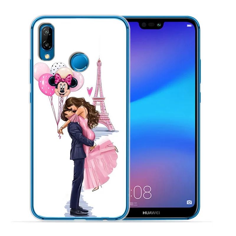 1215 Роскошный чехол для телефона huawei mate 9, 10, 20, P8, P9, P10, P20, P30 P Smart Lite Plus Pro, чехол для телефона - Цвет: 1215