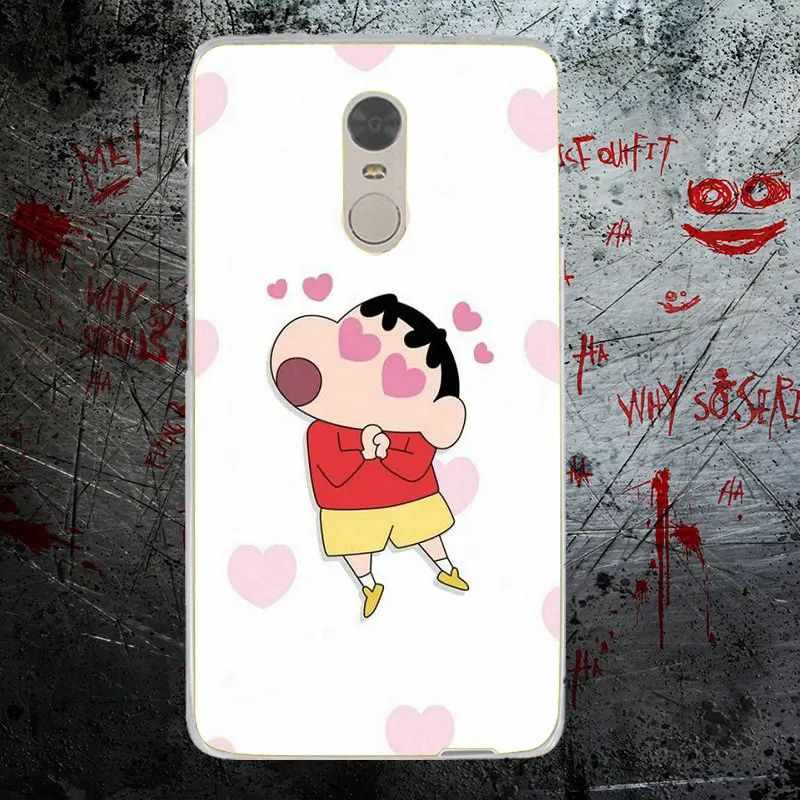 Классные мягкие чехлы из ТПУ с узором Crayon Shin Chan для телефонов Xiaomi Redmi Mi Note 4X 2 3 3S 4A 5 6