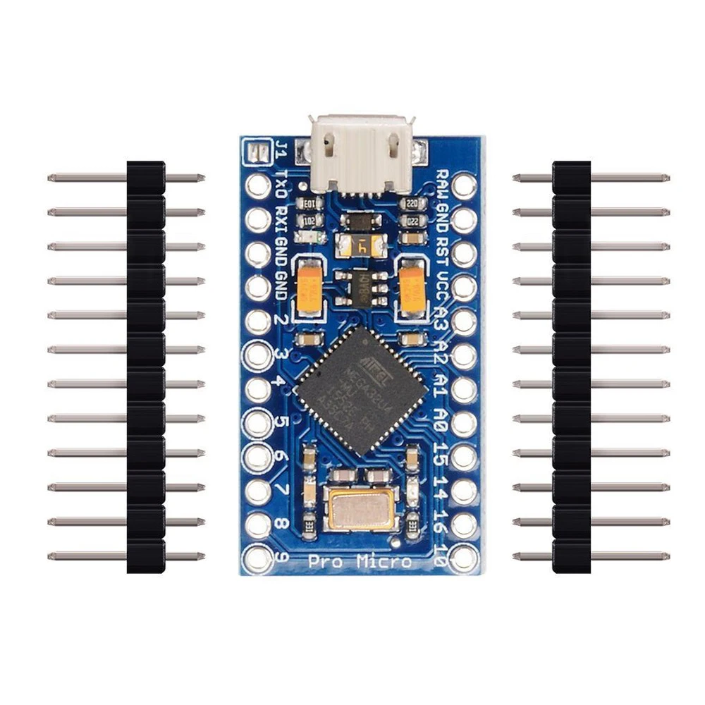 Плата Pro Micro Mini ATMEGA32U4 5 в 16 МГц модуль платы с 2 рядным штырьком для Arduino Leonardo TE