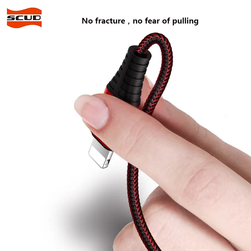 SCUD three in one USB кабель Type C Micro для Samsung Xiaomi Huawei LG зарядный iPhone X8 7 6 6S plus 5|Кабели