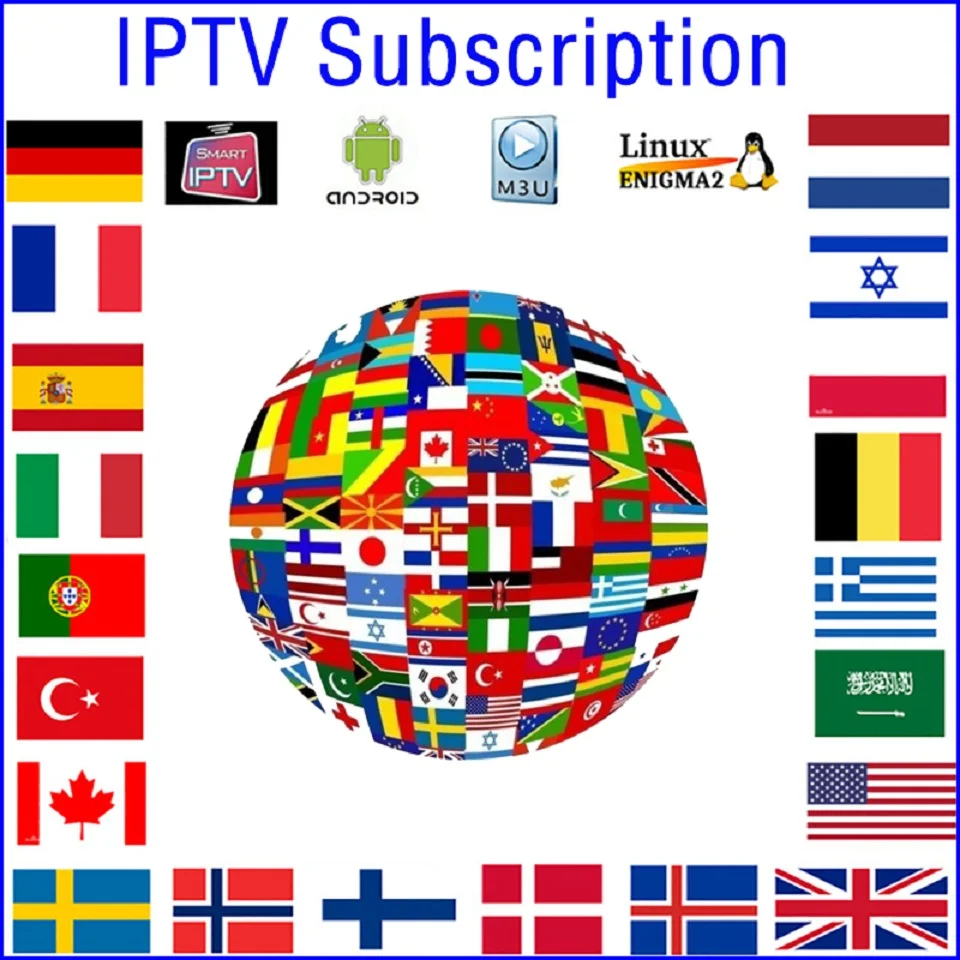 1 год IPTV подписка m3u арабский Израиль albania bulgaria Малайзия Польша Чешский EX-YU латино Африка Бразилия 13000+ каналы