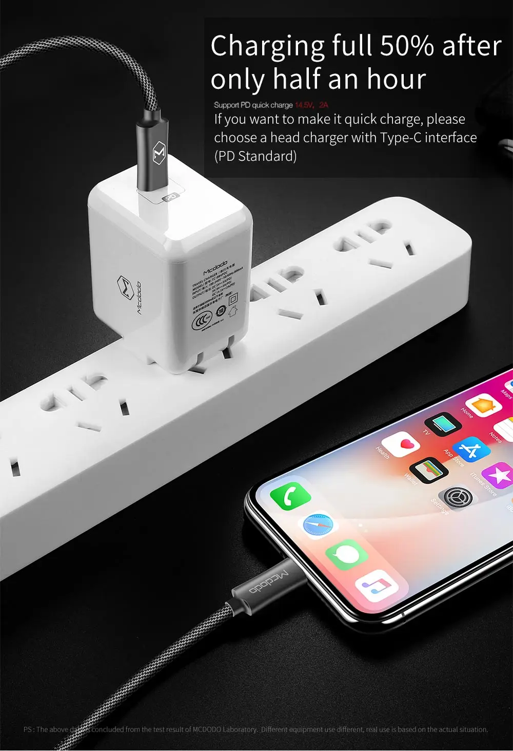 Mcdodo 18 Вт PD Быстрый зарядный кабель для iPhone XS Max XR X 8 Plus iPad type C для Lightning Кабель USB C Macbook зарядный кабель