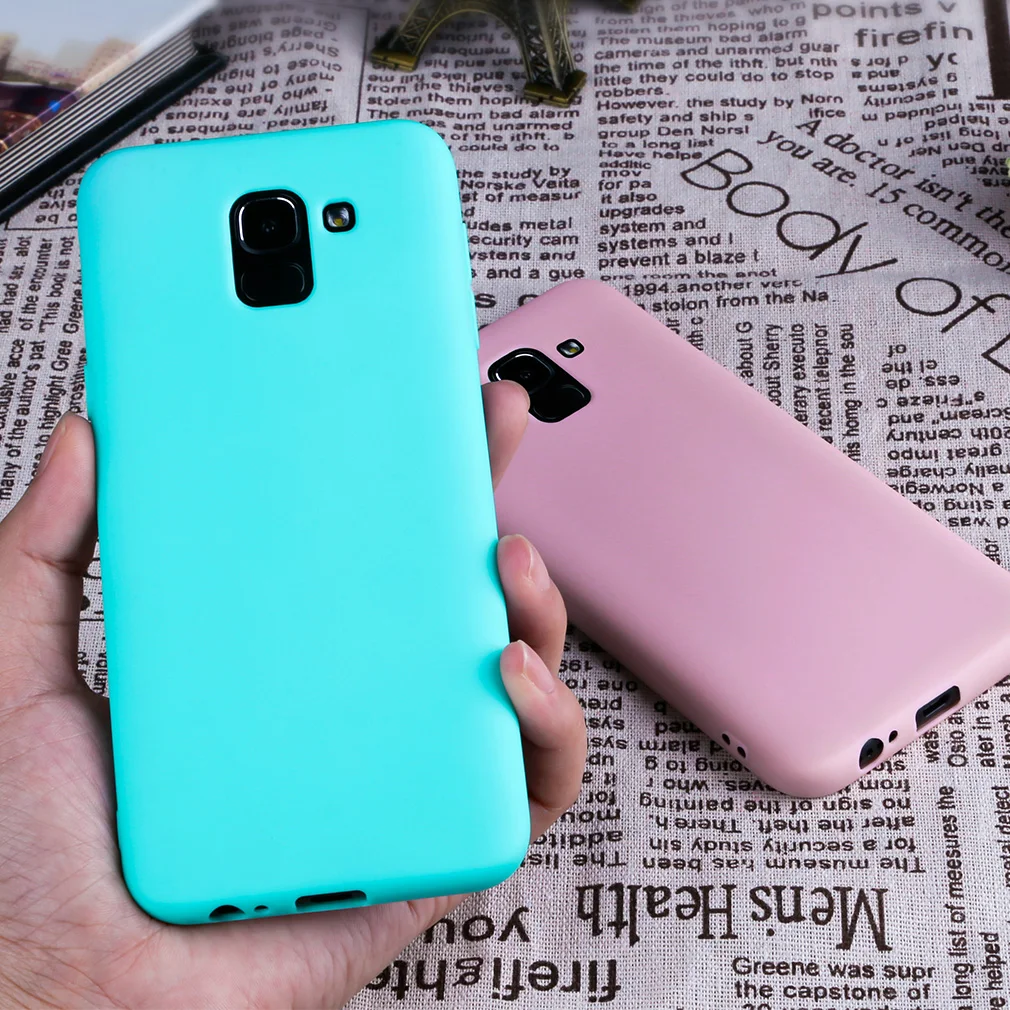Силиконовый чехол для телефона samsung Galaxy J6 2018 ЕС термополиуретановая накладка на