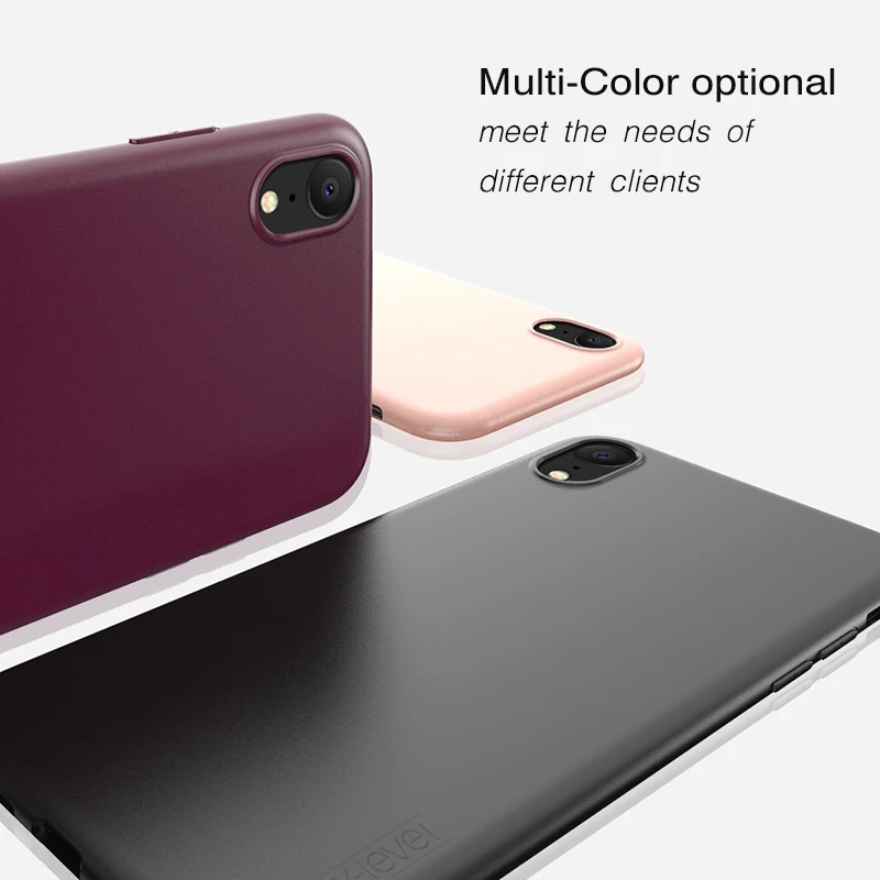 

X-Level For iPhone X XS XR Case Soft Silicone TPU Original Ultra Thin Soft Touch Protective Back Cover Funda For iPhone XS Max