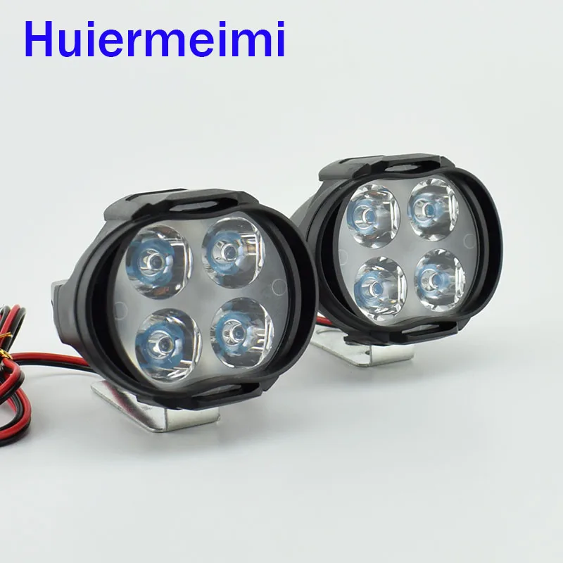 Светодиодная фара для мотоцикла Huiermeimi автомобиля скутера противотуманная 12 В 24