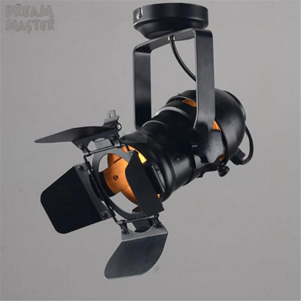 $14.99 Industrial barn Door Vintage Ceiling Lights Theater Stage LED lighting lamp loft antique Store Shop led Ceiling Lamp luminaria
