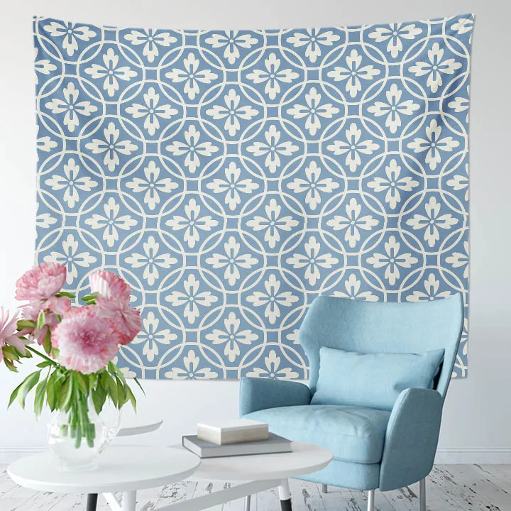 Tribal Ethnic Classic Design Regular Geometric Shapes Pattern Multifunctional Fabrics Printings Door Curtain Bedspread Tapestry | Дом и сад