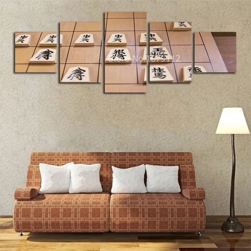Новые японские шахматы Unframed живопись плакат Декор для дома фотографии