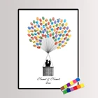 Творческий отпечаток пальца DIY Свадебная Гостевая книга для украшения свадьбы отпечаток пальца Фирменная Гостевая книга воздушный шар