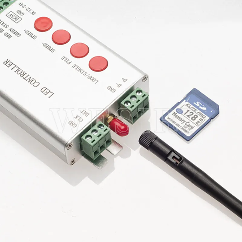 Контроллер H806SB LED SD карты Wi Fi SPI макс. 2048 пикселей светодиодная поддержка