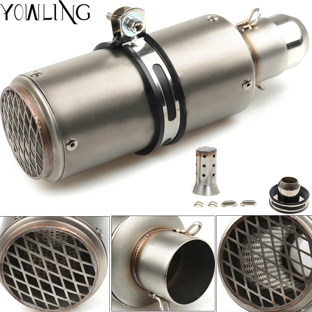 Выхлопная труба с дБ-убийцей для XJ6 N / отверстие XSR 700 900 ABS XV 950 RACER TDM MT-125 MT125 MT-01 400 300