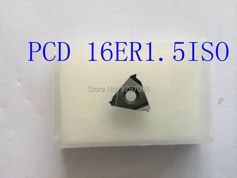 

2PCS PCD Inserts 16ER1.5ISO PCD Suitable For Lathe Tools