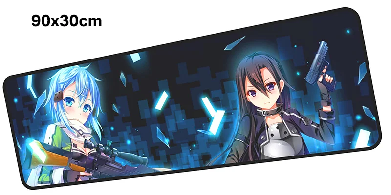 Sword Art онлайн геймерский коврик для мыши 900x300X3 мм игровой коврик для мыши большой лучший ноутбук ПК Аксессуары ноутбук padmouse эргономичный коврик