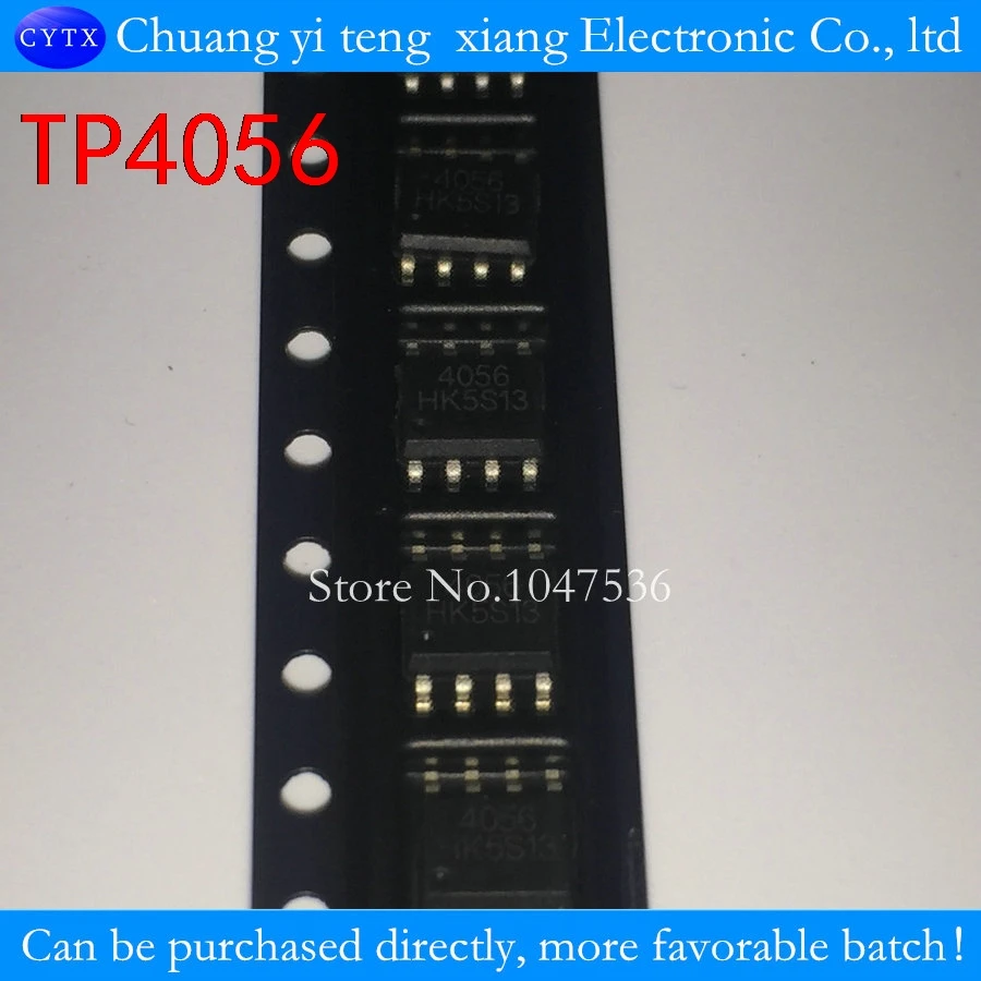 10pcs/lot TP4056 SMD 1A 4056 Linear Li-Ion battery charger IC / lithium charge management IC SOP8 100% good  TP4056E