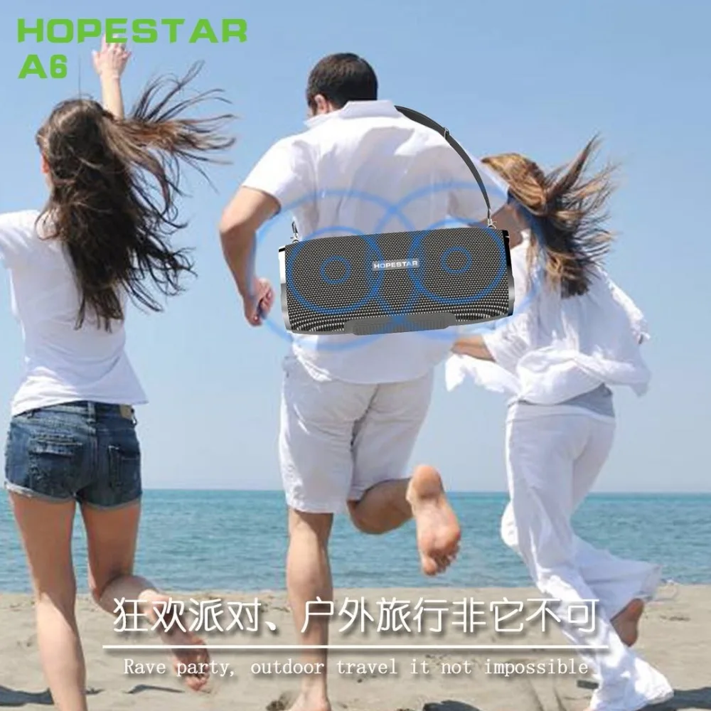 Bluetooth-Колонка HOPESTAR A6 Портативная Беспроводная колонка с объемным звуком