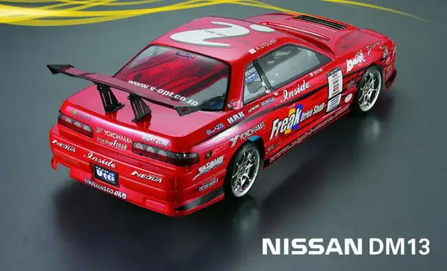 Масштаб 1/10 гоночный автомобиль на радиоуправлении четырехколесный Дрифт Nissan DM13