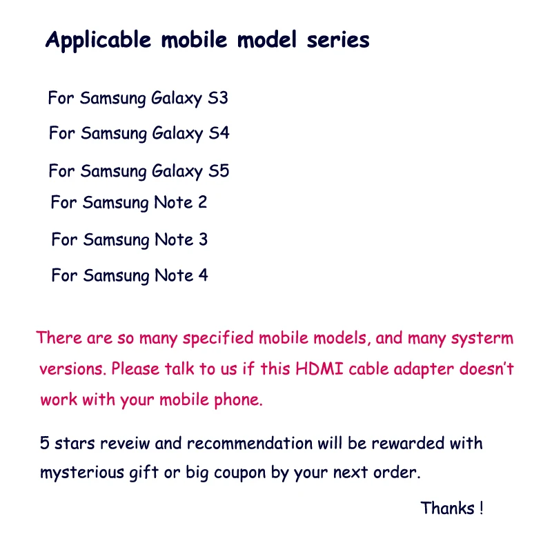 Адаптер для кабеля Android HDMI с micro usb на HDTV конвертер стандартного провода AV BR01 Samsung