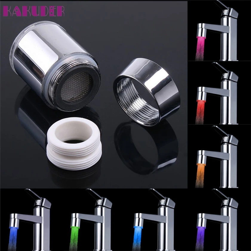 Высококачественный датчик температуры 7 цветов кухонный водопроводный кран