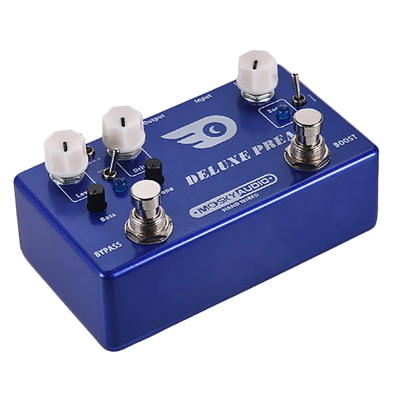 Mosky Deluxe Preamp Guitar Effect Pedal 2 In 1 Boost Classic Overdrive Effects Metal Shell With True Bypass Accessories | Спорт и