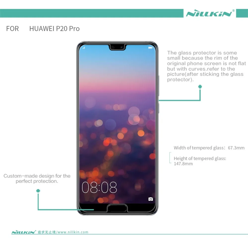 Защитное стекло закаленное Huawei P20 pro 2 5 D 0 мм|Защитные стёкла и плёнки для