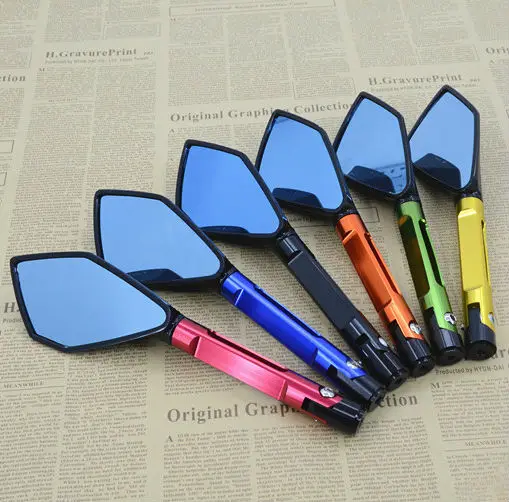 Боковые зеркала для мотоцикла CNC HONDA R1 R3 R6 FZ6 GSXR600 1000 NINJA250 ZX 6R Z750 Z800 мотоциклетное