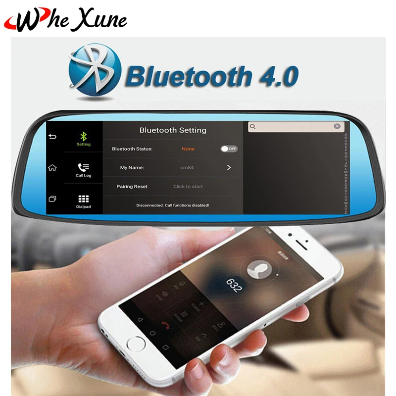 Whexune 2018 Android 5 1 Новый 8 дюймов 4G Touch ips Видеорегистраторы для автомобилей Камера