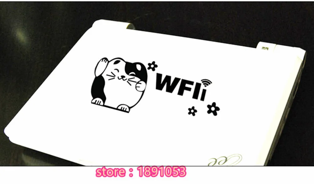1 шт. Прекрасный Плутос кот "Wi-Fi" этикетки стикер DIY кафе ресторан офис Стикер