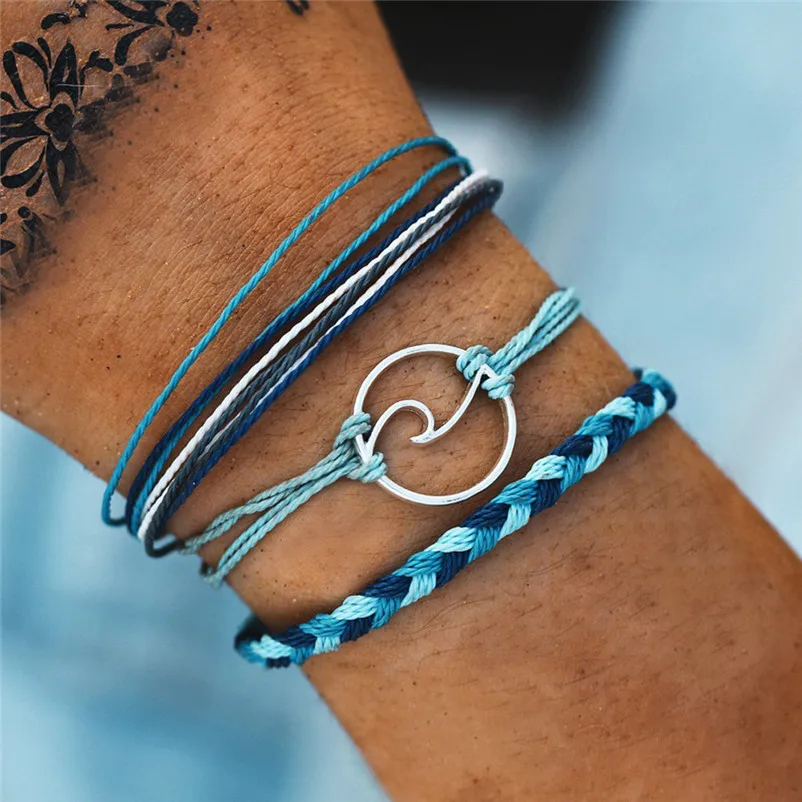 Новые бусы женские браслеты для щиколотки браслет в богемном стиле Серебристые